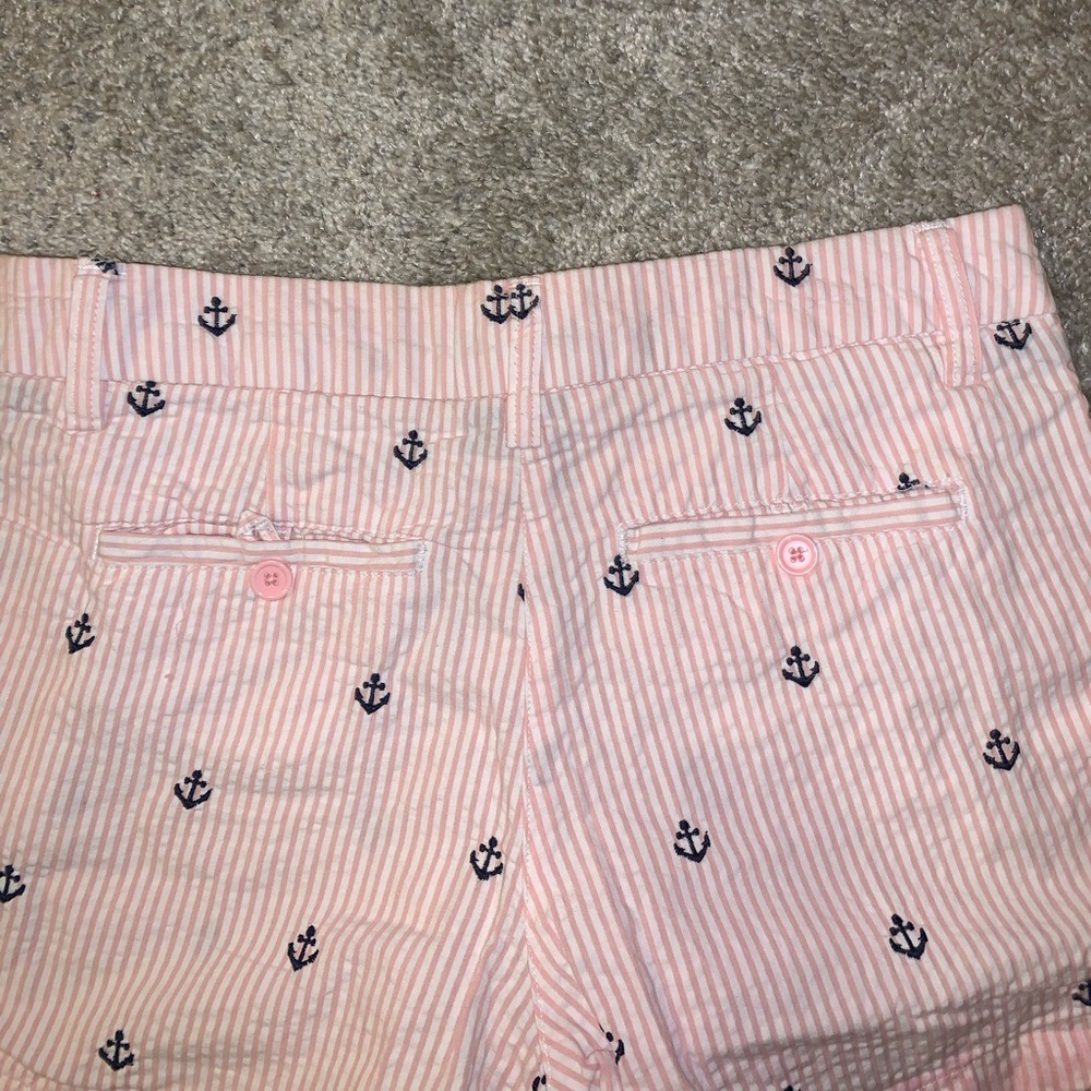 British Khaki Pink & Blue Anchor Shorts size 4 - Picture 10 of 10